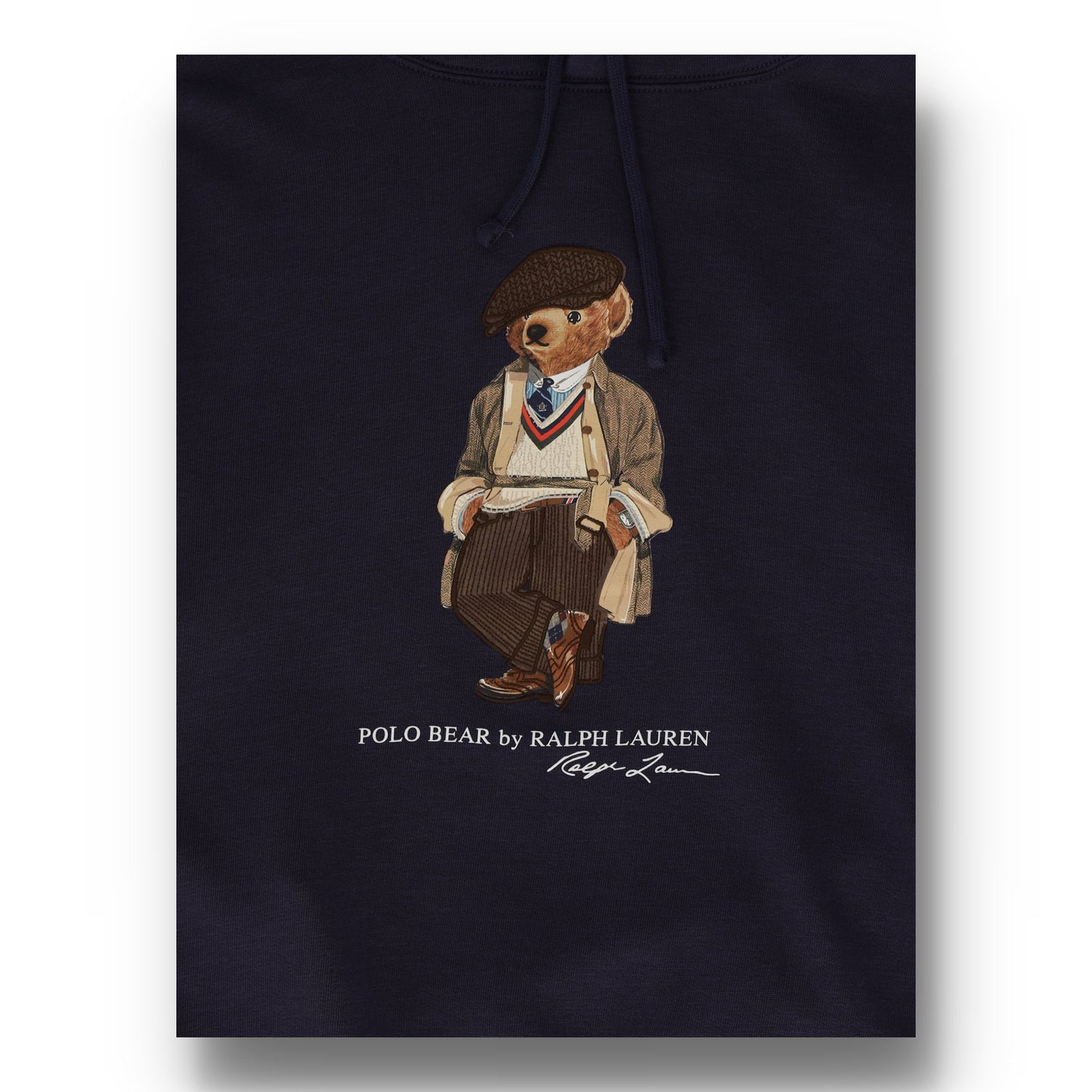 Polo Bear Fleece Blue Hoodie