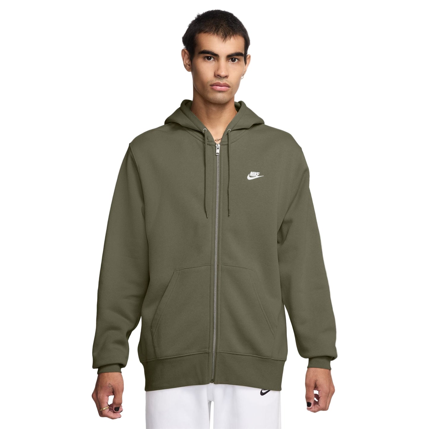 Nsw Club Full Zip Fleece Hoodie Brown
