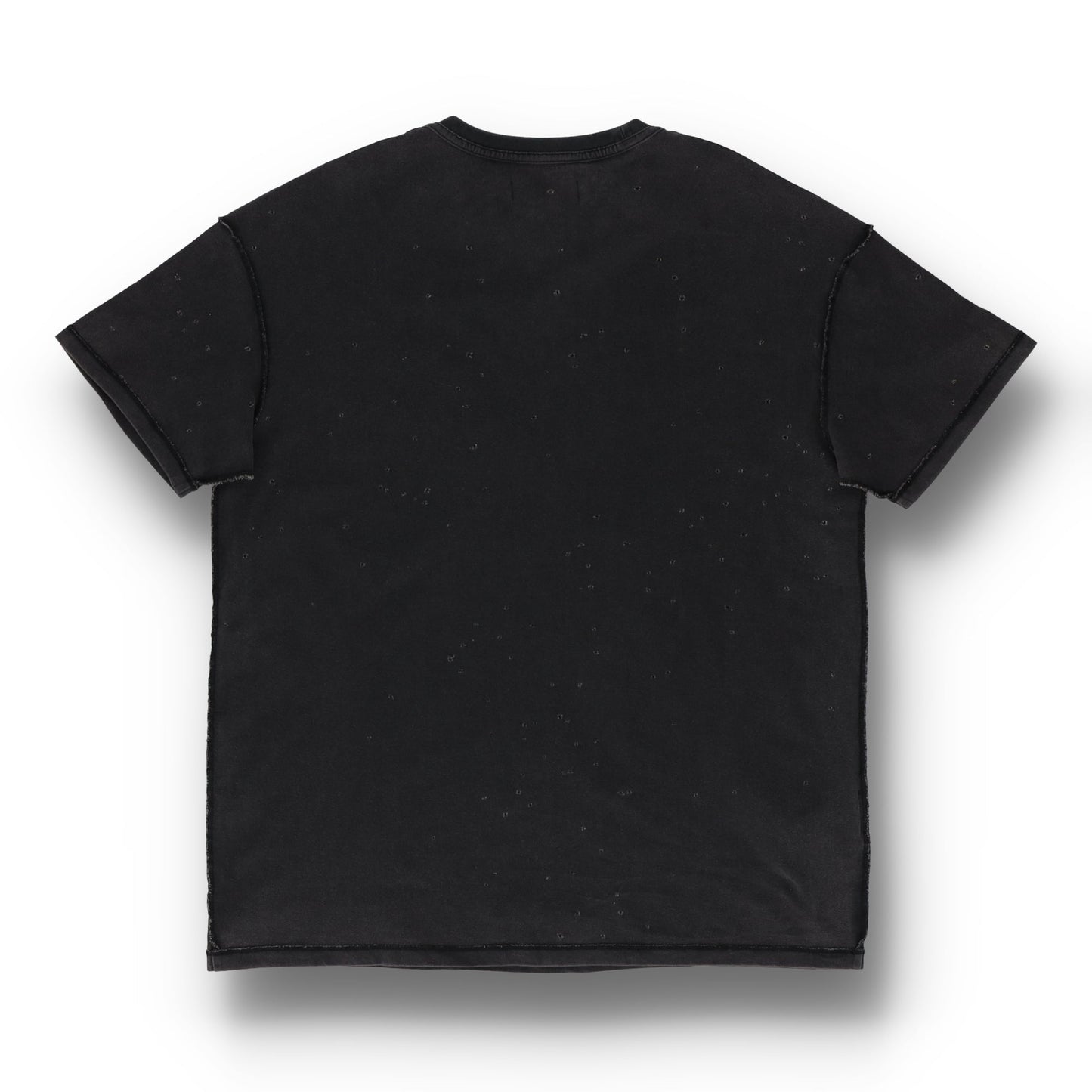 Textured Inside Out Black Tee