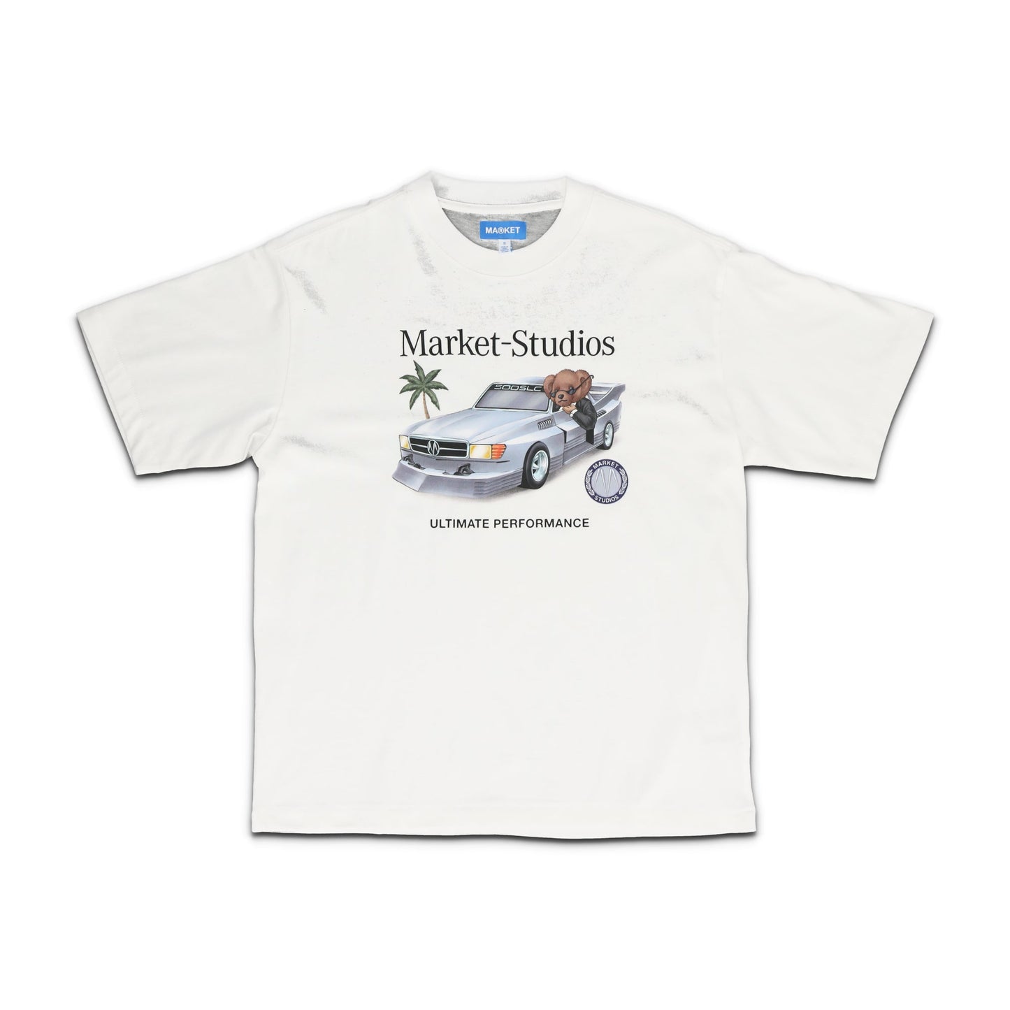Des Bear White Tee